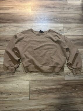 Vans Crewneck Waffle Knit Sweater - Tan